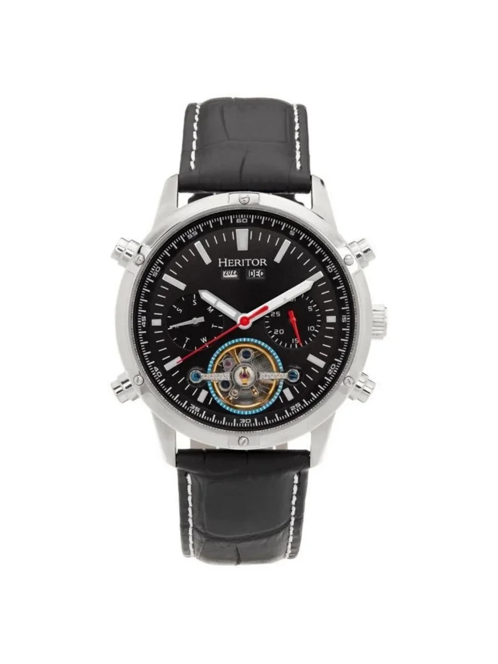 NWT Heritor Wilhelm Black Dial Men's Watch